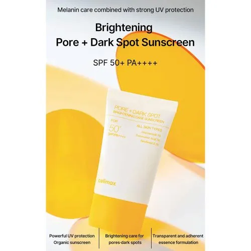 د آفتاب ضد لک و کنترل منافذ سلیمکس Celimax Pore Dark Spot Brightening Care Sunscreen