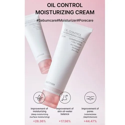 کرم مرطوب کننده کنترل چربی سلیمکس Celimax Oil Control Moisturizing Cream.