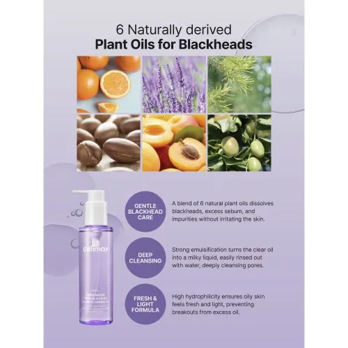 شوینده روغنی ضد جوش سرسیاه جوجوبا سلیمکس Celimax Derma Nature Fresh Blackhead Jojoba Cleansing