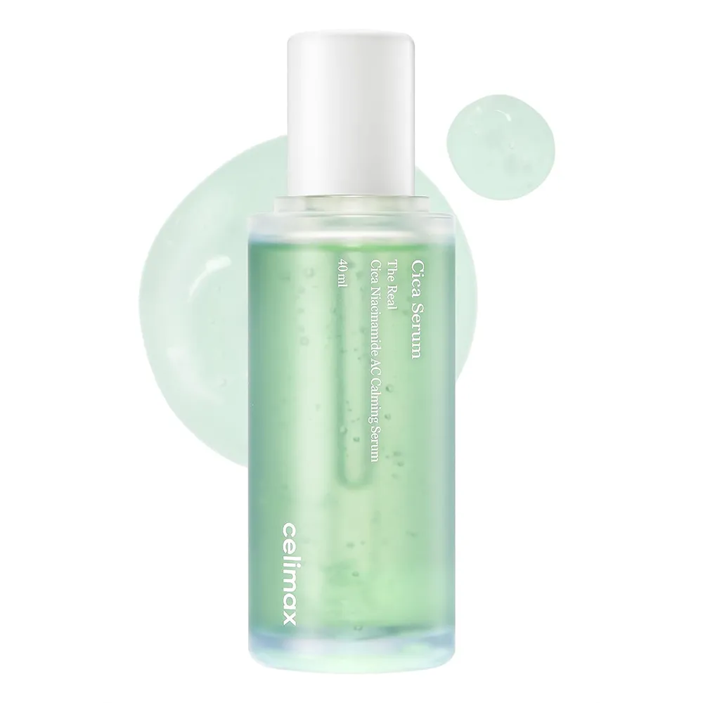 سرم تسکین دهنده سیکا سلیمکس Celimax The Real Cica Niacinamide AC Calming Serum.