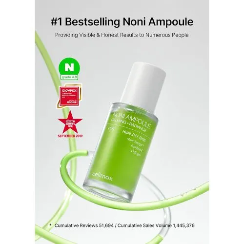 آمپول تسکین دهنده و جوانساز نانی سلیمکس Celimax Noni Ampoule Calming Radiance