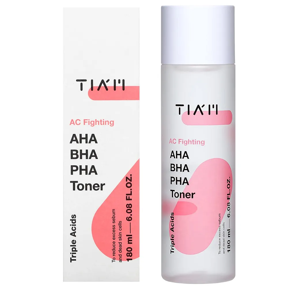 تونر ضد جوش و لایه بردار تیام TIAM AC Fighting AHA BHA PHA Toner