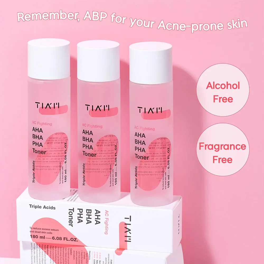 تونر ضد جوش و لایه بردار تیام TIAM AC Fighting AHA BHA PHA Toner