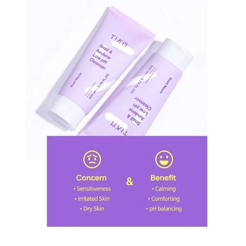ل شوینده ملایم حلزون و آزولن تیام TIAM Snail Azulene Low pH Cleanser
