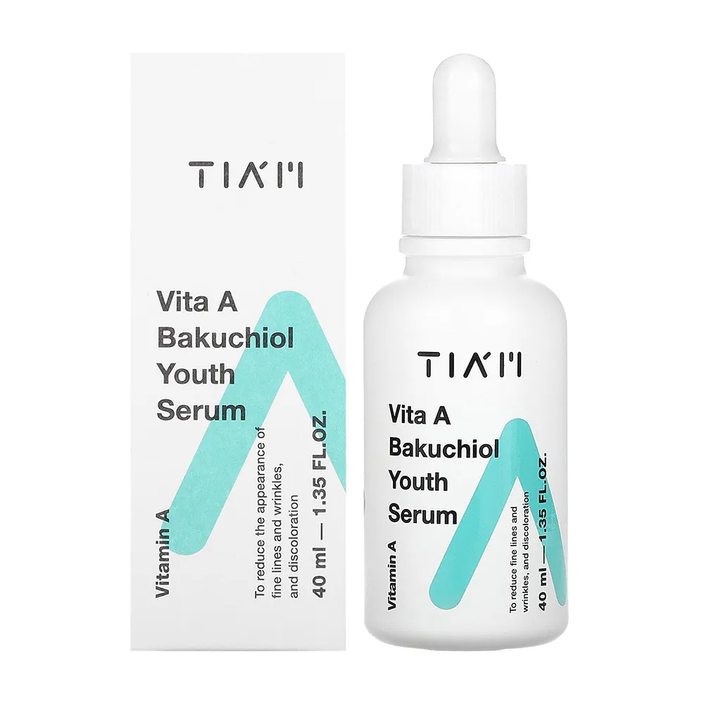 سرم ضد چروک رتینول و باکوچیول تیام Tiam Vita A Bakuchiol Youth Serum سرم ضد چروک رتینول و باکوچیول تیام Tiam Vita A Bakuchiol Youth Serum