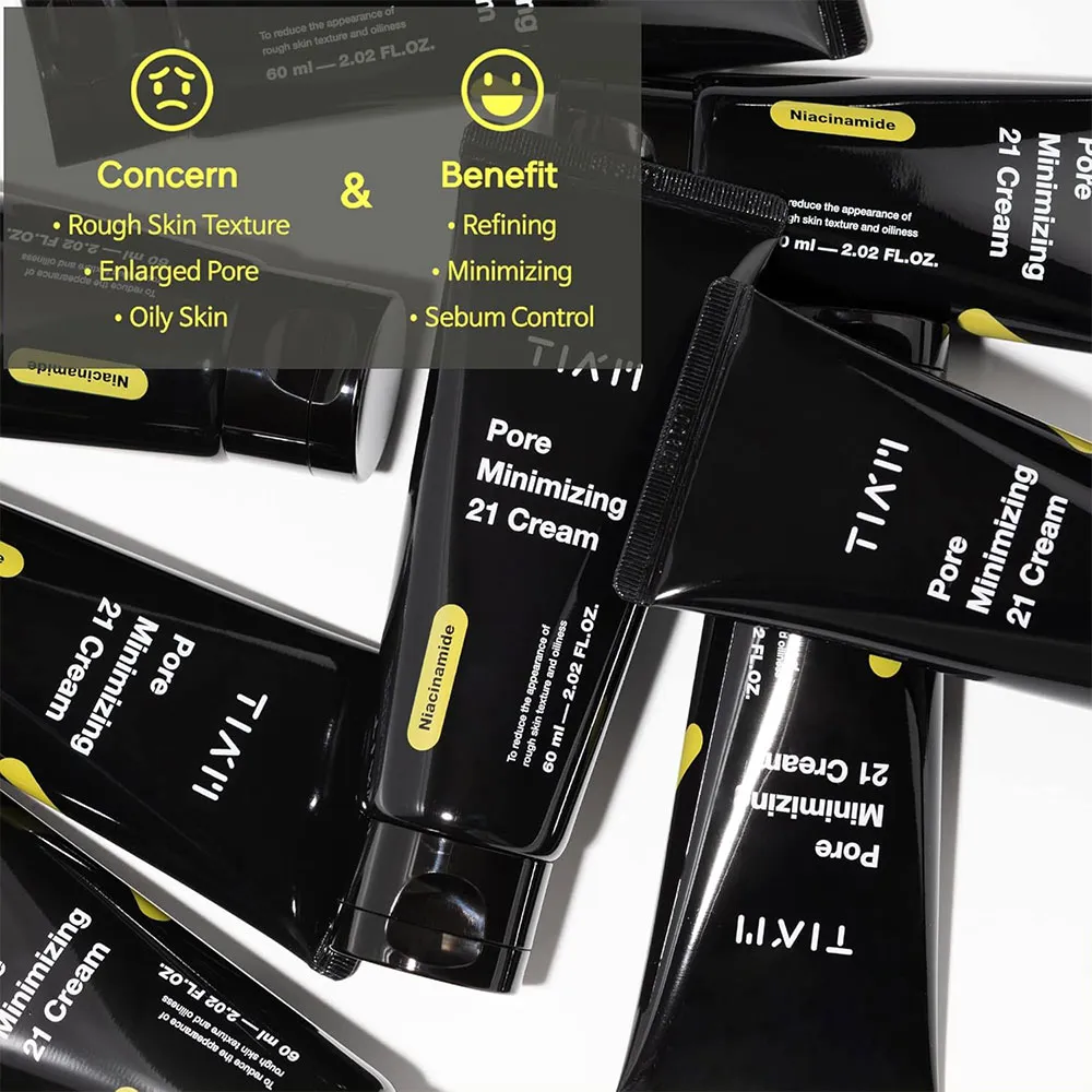 کرم روشن کننده و کنترل منافذ تیام TIAM Pore Minimizing 21 Cream.