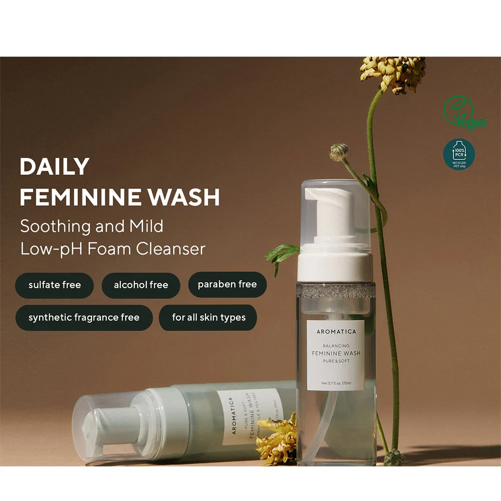 شوینده بانوان آروماتیکا AROMATICA Pure and Soft Feminine Foaming Wash