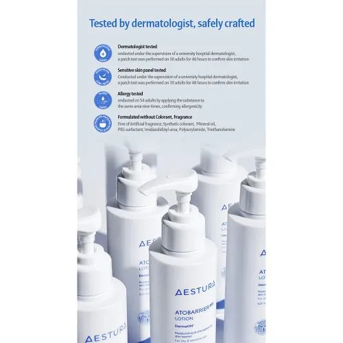 لوسیون ترمیم کننده و مرطوب کننده قوی اتو بریر 365 استرا Aestura Atobarrier 365 Lotion