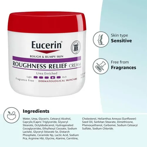 کرم بدن مرطوب کننده و تسکین دهنده اوسرین Eucerin Roughness Relief Cream