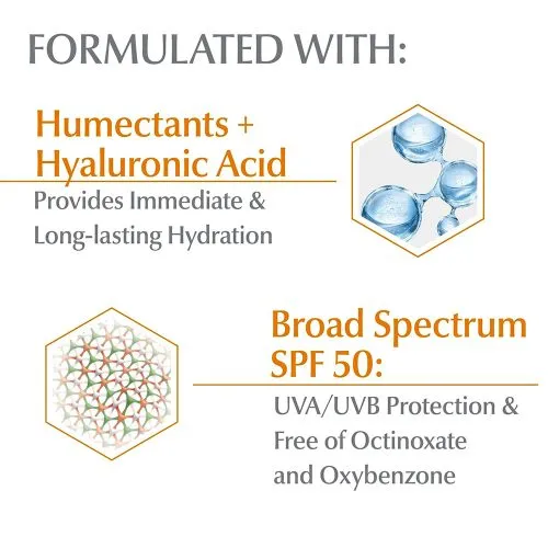 وسیون ضدآفتاب و آبرسان اوسرین Eucerin Advanced Hydration Hyaluronic Acid Humectants SPF50 AOX Shield Sunscreen Lotion