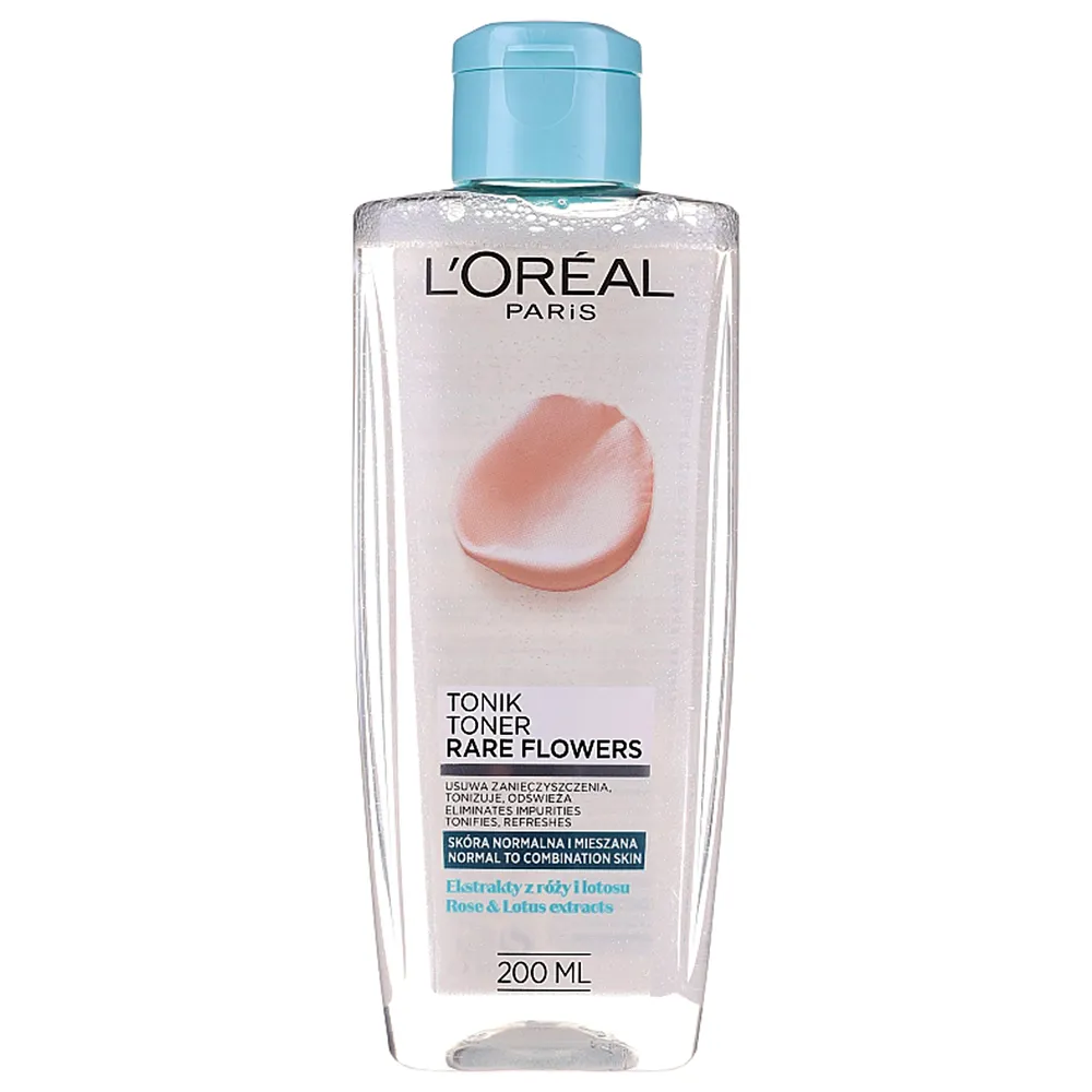ونر پاک کننده پوست نرمال تا مختلط گل های کمیاب لورال LOreal Paris Rare Flowers Tonic for Normal and Combinating Skin