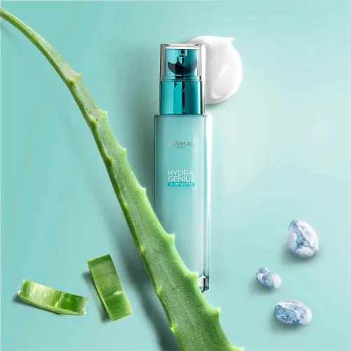 سرم آبرسان آب آلوئه ورا پوست نرمال تا مختلط لورال هیدرا جنیوس LOreal Hydra Genius Aloe Water Normal To Dry Skin