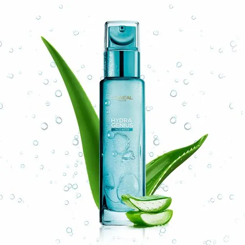سرم آبرسان آب آلوئه ورا پوست نرمال تا مختلط لورال هیدرا جنیوس LOreal Hydra Genius Aloe Water Normal To Dry Skin