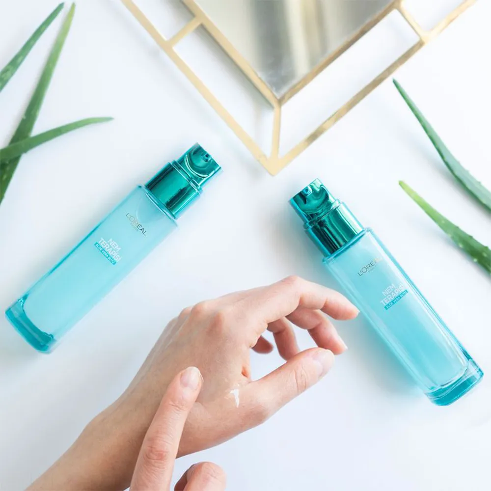 سرم آبرسان آب آلوئه ورا پوست نرمال تا مختلط لورال هیدرا جنیوس LOreal Hydra Genius Aloe Water Normal To Dry Skin