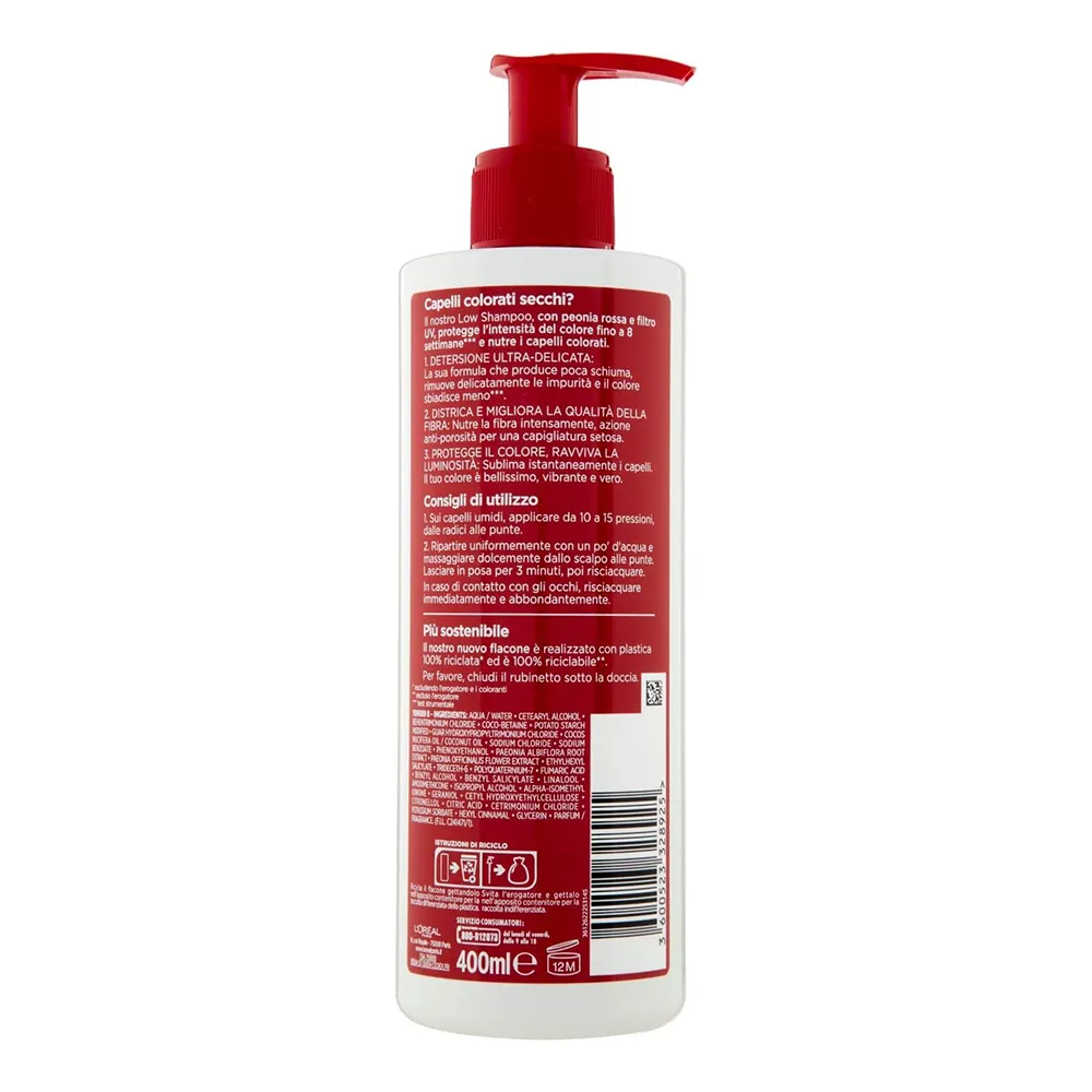 شامپو بدون سولفات لورال مخصوص موهای رنگ شده Loreal Loreal Elseve Color Vive Shampoo Sulfate free 400ml
