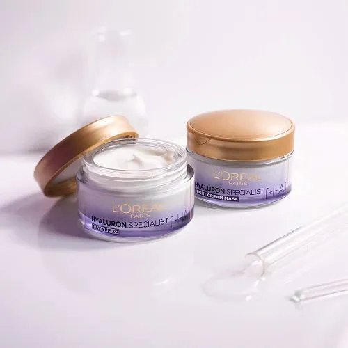 کرم آبرسان و ضد چروک روز هیالورون لورال LOreal Hyaluron Specialist HA Replumping Moisturizing Care Day SPF20