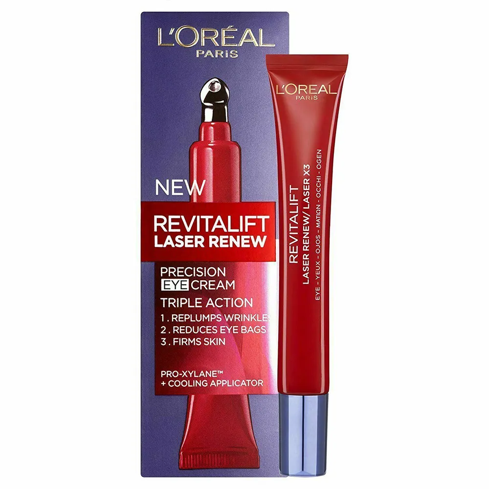 کرم دور چشم رویتالیفت لیزر لورال LOreal New Revitalift Laser Precision Eyes Cream کرم دور چشم رویتالیفت لیزر لورال LOreal New Revitalift Laser Precision Eyes Cream