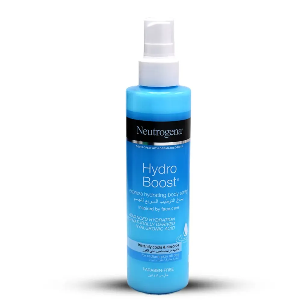 اسپری آبرسان بدن نیتروژنا نوتروژینا هیدرو بوست Neutrogena Hydro Boost Express Hydrating Body Spray