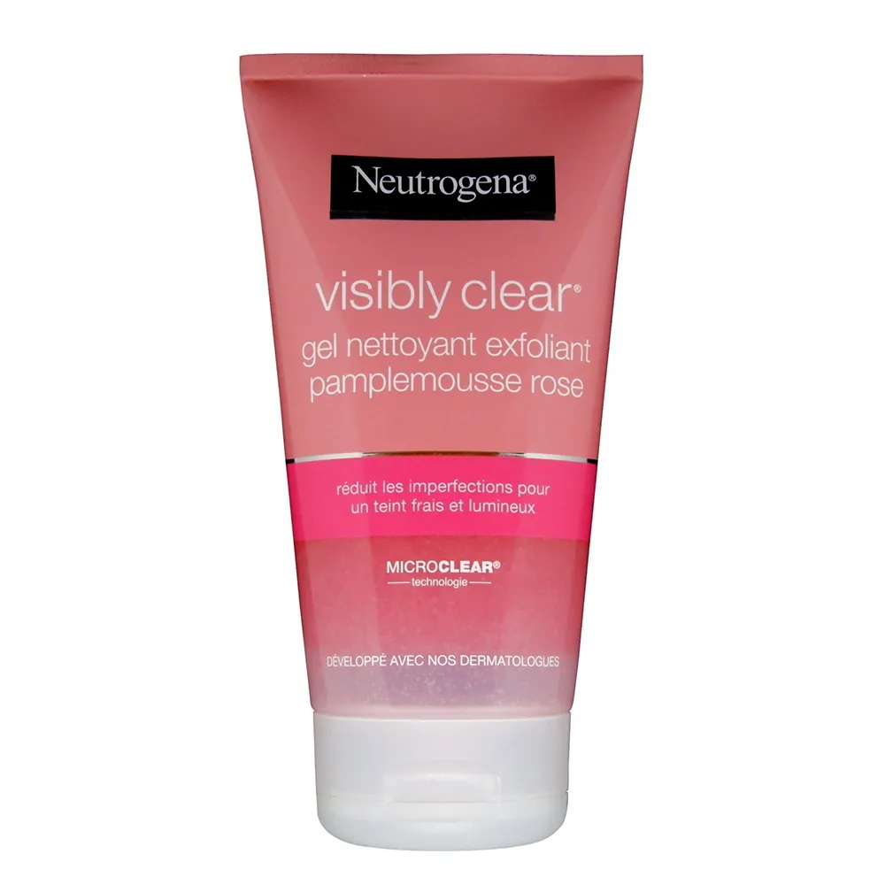 ژل شستشو و لایه بردار صورت Visibly Clear نوتروژینا نیتروژنا Neutrogena Visibly Clear Pamplemousse Rose cleanser 150ml
