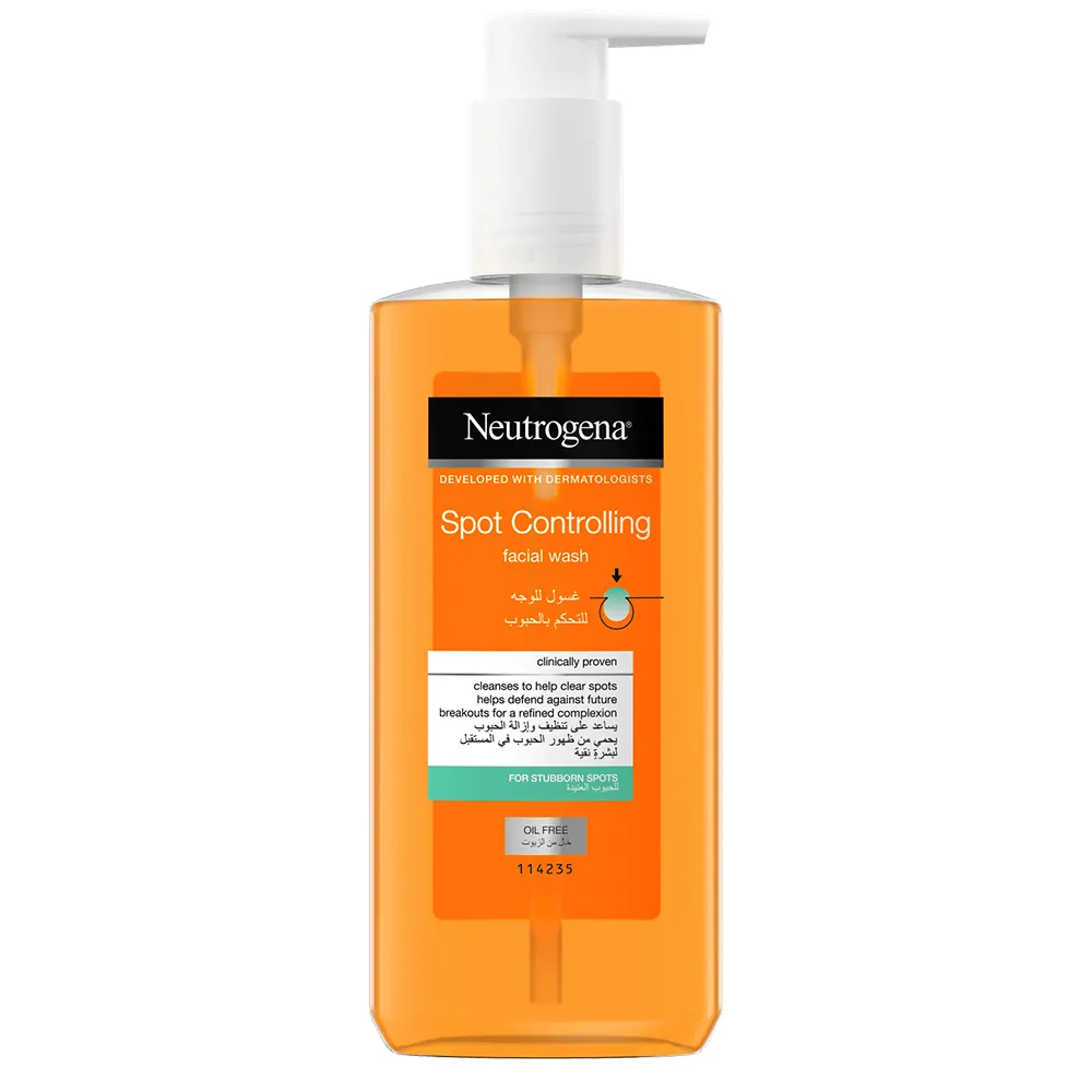 ژل شستشوی ضد جوش صورت نیتروژنا نوتروژینا Neutrogena Spot Controlling Daily Face Wash 200ml ژل شستشوی ضد جوش صورت نیتروژنا نوتروژینا Neutrogena Spot Controlling Daily Face Wash 200ml