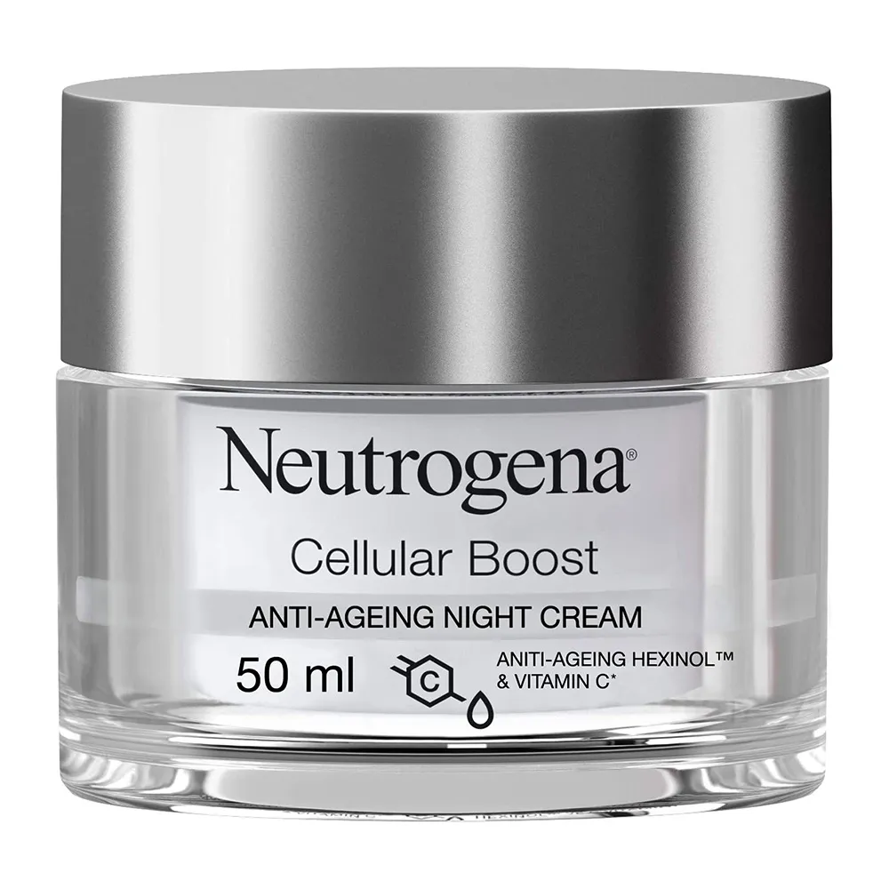 کرم شب ضد چروک و ضد پیری نیتروژنا نوتروژینا فرانسه Neutrogena Cellular Boost Anti Aging Night Cream
