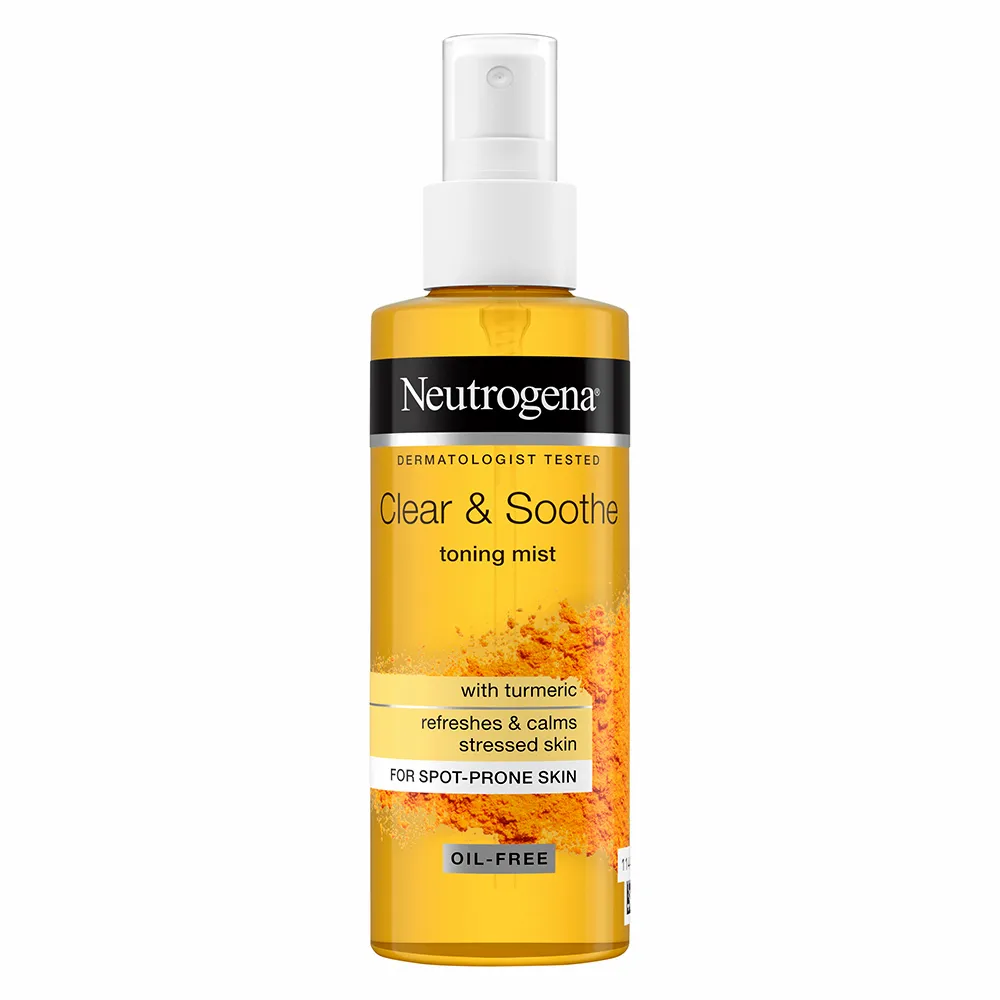 اسپری تونر پاک کننده و آرامش بخش زردچوبه نیتروژنا نوتروژینا Neutrogena Clear and Soothe Toning Mist with Turmeric