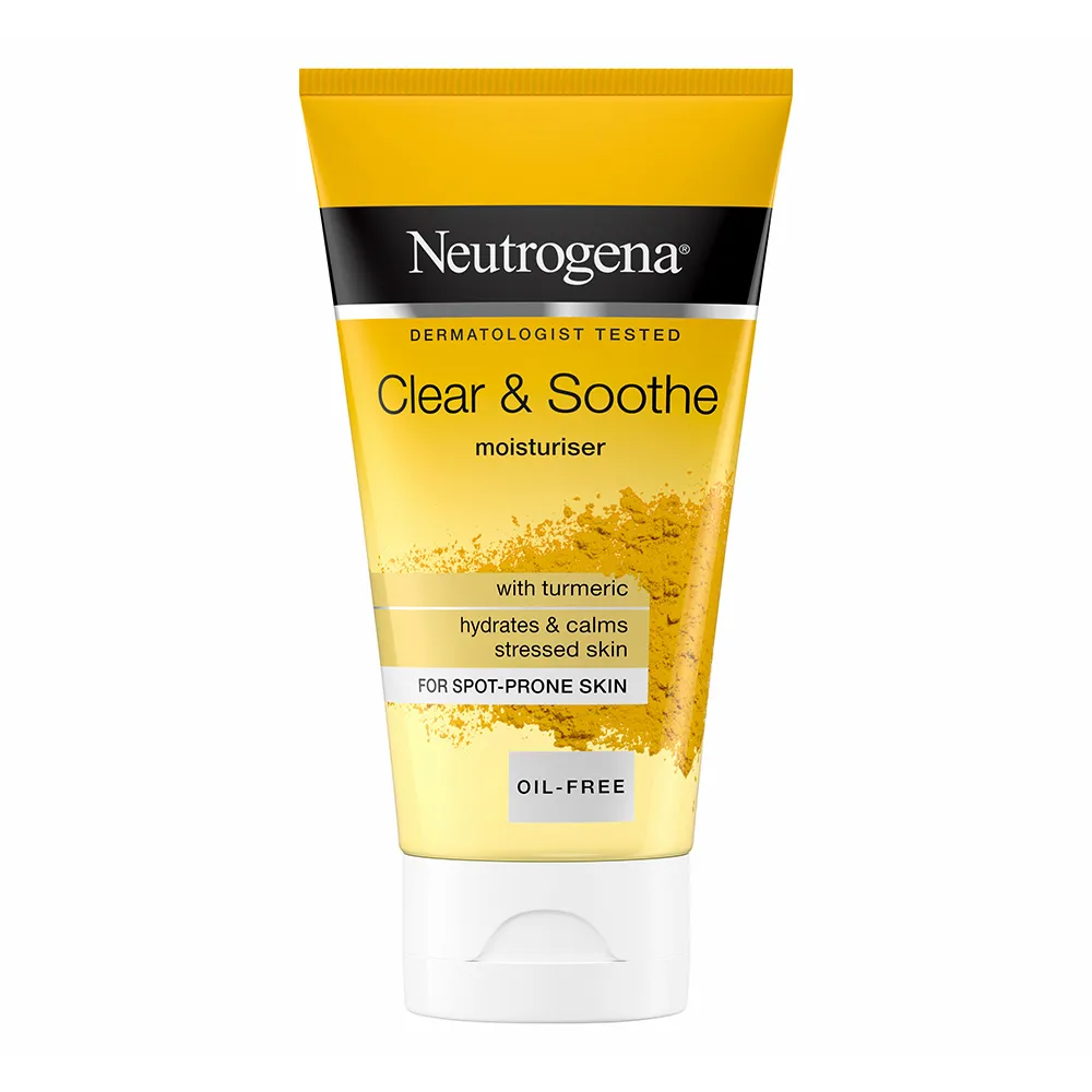 ژل کرم مرطوب کننده و تسکین دهنده زردچوبه نیتروژنا نوتروژینا Neutrogena Clear Soothe Moisturiser 75m
