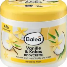 کرم بدن نارگیل و وانیل باله آ Balea Vanille & Kokos تغذیه عمیق پوست خشک، 500 میلی‌لیتر