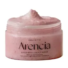 اسکراب کف سر و بدن آرنسیا صورتی Arencia Fresh Cloud Sea Salt Body Scalp Scrub Pink