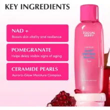 تونر NAD+ و پپتاید اکوال بری EQQUALBERRY ضد چروک و جوان‌ساز کره‌ای حجم 150 میلی‌لیتر