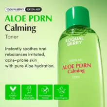 تونر PDRN آلوئه‌ورا اکوال بری EQQUALBERRY Aloe Calming Toner تسکین‌دهنده پوست حساس کره‌ای 150ml