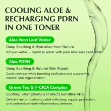 تونر PDRN آلوئه‌ورا اکوال بری EQQUALBERRY Aloe Calming Toner تسکین‌دهنده پوست حساس کره‌ای 150ml
