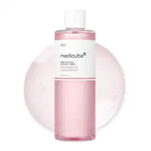تونر صورتی تسکیندهنده و روشنکننده سیکا مدی کیوب اصل مدل Medicube PDRN Toner Salmon DNA PDRN CICA Soothing Toner