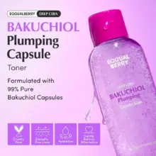 تونر کپسولی باکوچیول اکوال بری EQQUALBERRY Bakuchiol Plumping ضد چروک و جوان‌ساز کره‌ای 150ml