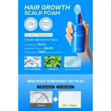 تونیک اسکالپ ضد شوره و خارش سی‌پوری Seapuri Scalpy Bubble Tonic کره‌ای با سالیسیلیک اسید و منتول برای کاهش ریزش مو و تقویت ریشه با برس سیلیکونی