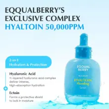سرم آبرسان و تسکین‌دهنده هیالتوئین اکوال بری EQQUALBERRY Hyaltoin Flooding Serum با 11 لایه هیالورونیک اسید و اکتوئین کره‌ای