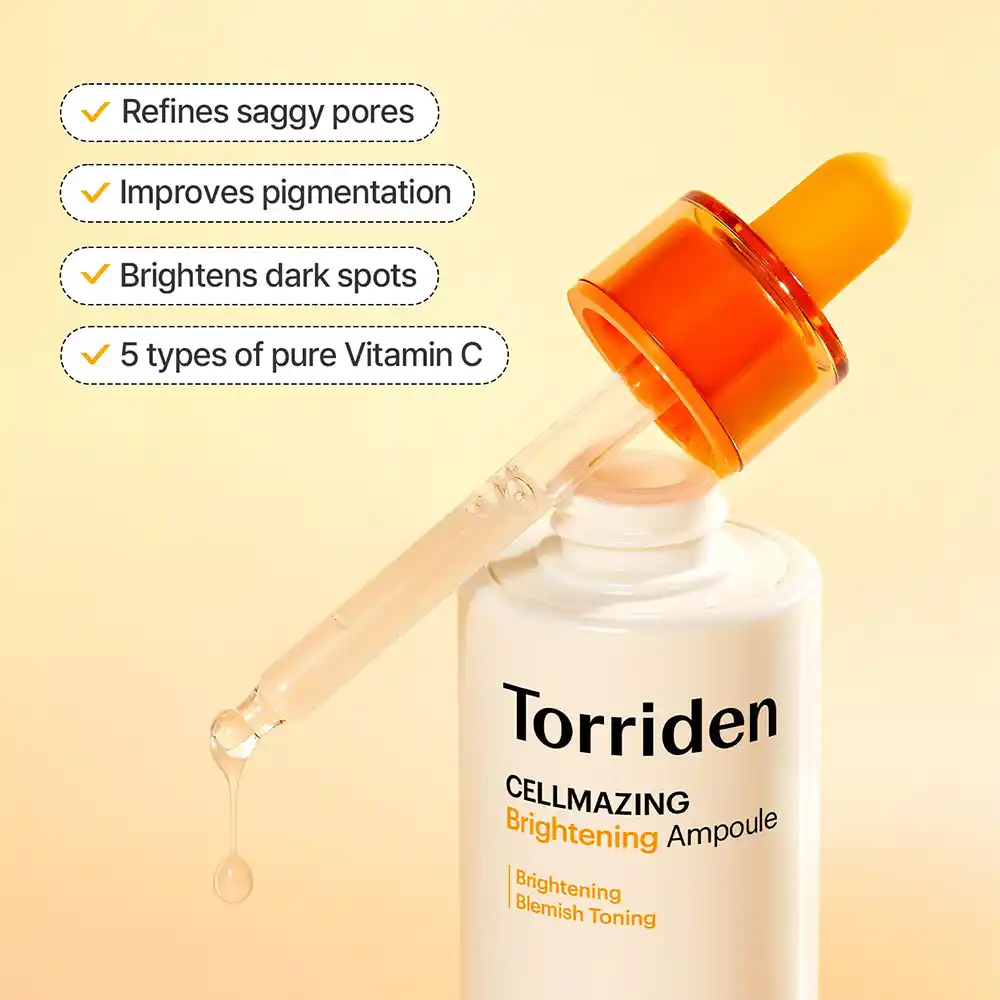 سرم-روشن-کننده-ویتامین-سی-توریدن-Torriden-Cellmazing-Brightening-Ampoule
