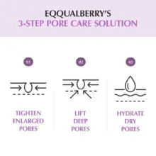 سرم کنترل منافذ PDRN بنفش اکوال بری EQQUALBERRY Purple PDRN Pore Minimizing Serum وگان کره‌ای برای بستن منافذ و کنترل چربی پوست