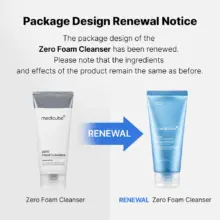 فوم شستشوی کنترل منافذ مدی کیوب اصل مدل Medicube Zero Foam Cleanser مناسب پوست حساس، پاکسازی چربی و آلودگی، کنترل سبوم، کاهش ظاهر منافذ و حفظ رطوبت پوست