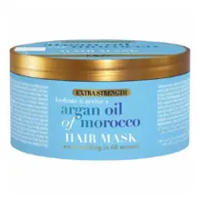 ماسک مو آرگان مراکشی او جی ایکس OGX Extra Strength Hydrate Repair Argan Oil of Morocco Hair Mask برای ترمیم و آبرسانی عمیق موهای آسیب‌دیده و خشک با پروتئین ابریشم