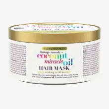 ماسک مو نارگیل میراکل او جی ایکس OGX Extra Strength Damage Remedy Coconut Miracle Oil Hair Mask برای ترمیم و آبرسانی عمیق موهای آسیب‌دیده و خشک بدون سولفات و پارابن