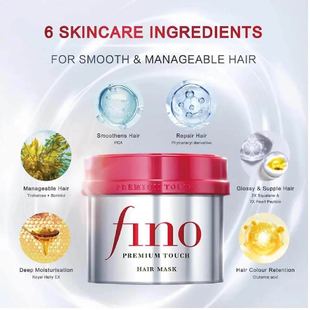 ماسک-مو-ترمیم-کننده-و-تغذیه-کننده-فینو-پرمیوم-تاچ-شیسیدو-Shiseido-FINO-Premium-Touch-Hair-Mask