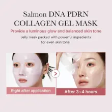 ماسک ژلی مدی کیوب سالمون DNA PDRN پینک کلاژن اصل آبرسان و درخشان‌کننده پوست