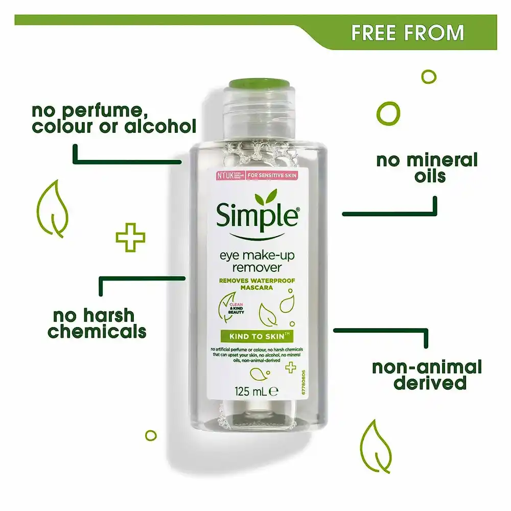 پاک-کننده-آرایش-چشم-سیمپل-Simple-Kind-to-Skin-Eye-Makeup-Remover-125ml