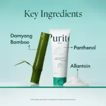 ژل شوینده بامبو و پنتنول پیوریتو PURITO Mighty Bamboo Panthenol Cleanser | پاکسازی ملایم، آبرسان و تقویت‌کننده سد دفاعی پوست