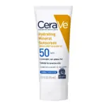 کرم ضد آفتاب سراوی آبرسان SPF50 مخصوص پوست حساس | ضد آفتاب مرطوب‌کننده سراوی