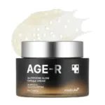 کرم کپسولی جوانساز و روشن‌کننده گلوتاتیون مدی کیوب اصل مدل Medicube AGE-R Glutathione Glow Capsule Cream، کرم کره‌ای حاوی کپسول‌های گلوتاتیون، پپتید کلاژن و ترکیبات آبرسان برای کمک به شفافیت
